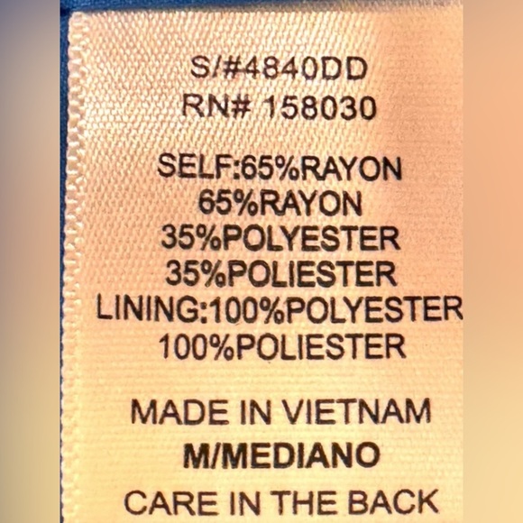 MAISON MAAR SZ M Blue Midi Dress - Picture 8 of 8